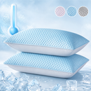 Summer Cooling Pillowcase Solid Color Ice Bean Bean Pillowcase Cool Feeling Air Conditioning Cover Washable  (No Pillow) 48x74cm